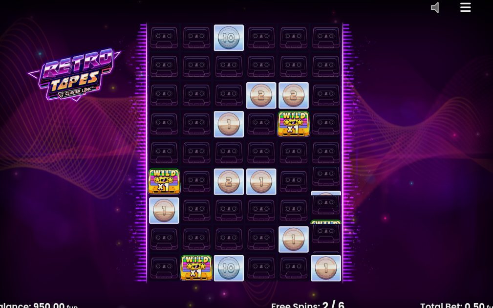 Free spins i gång med Wild Tape-symboler på rutnätet